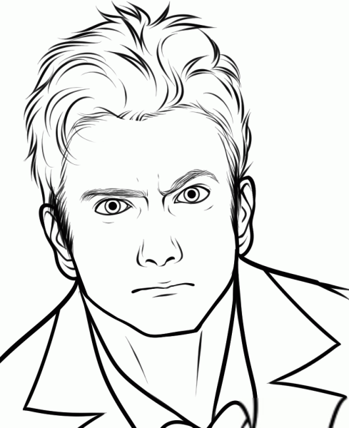 Наброски для рисования мужского лица