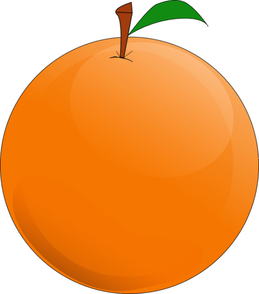 Апельсин для срисовки