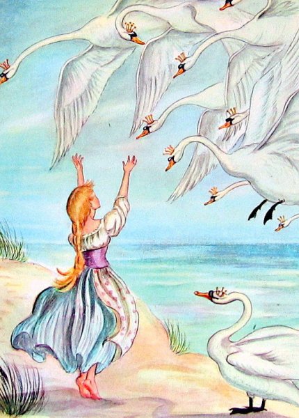 Дикие лебеди сказка Андерсена