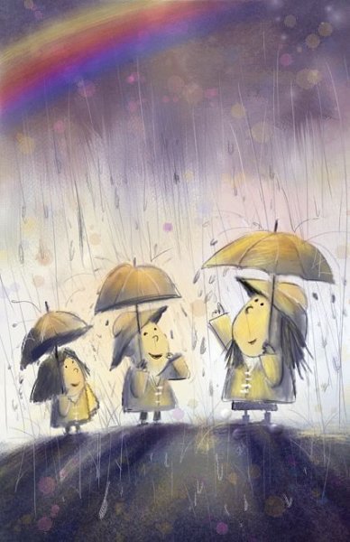 Человек под дождем