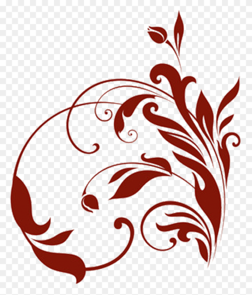 Бордовый узор