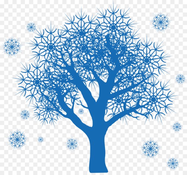 Зимнее дерево рисунок