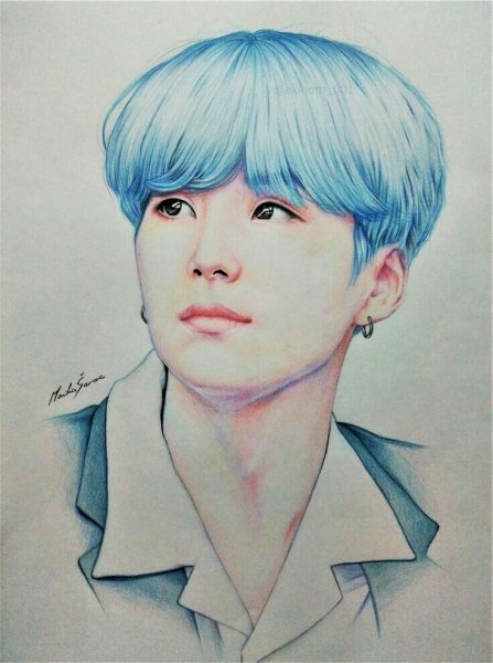 Портрет Юнги из БТС