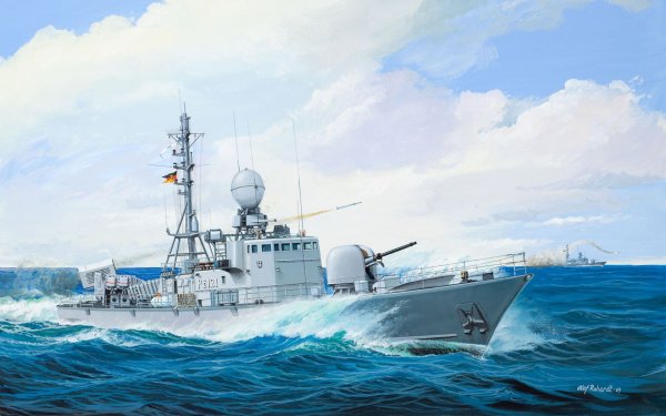 Военный корабль рисунок