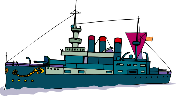 Военный корабль для детей