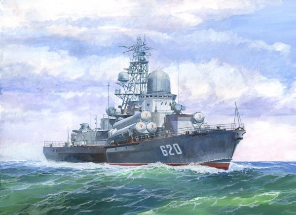 Военные корабли в живописи