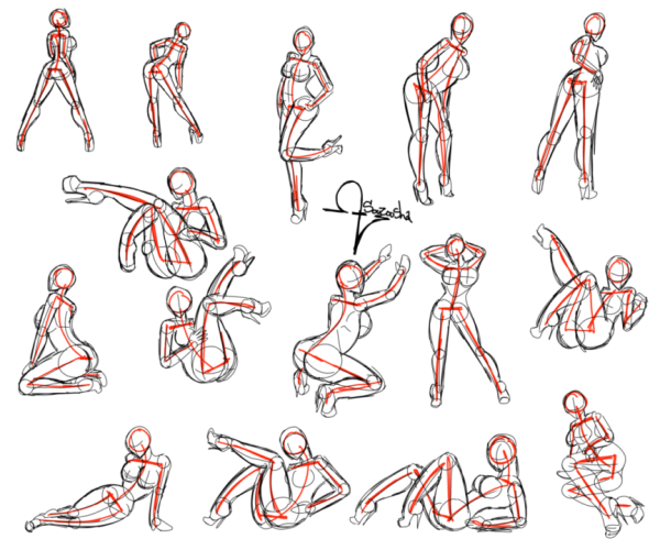 Женские позы