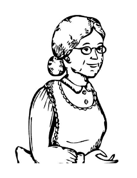 Бабушка и дедушка рисунок