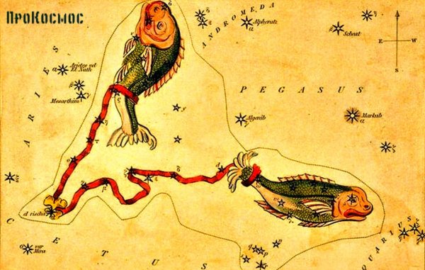 Рыбы Созвездие схема