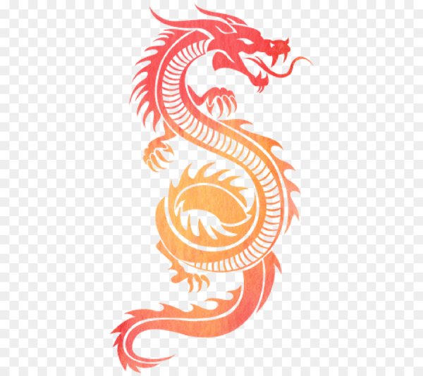 Рисование китайского дракона