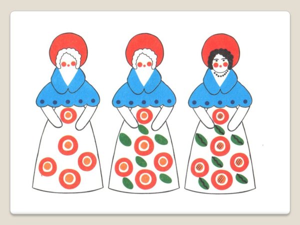 Дымковская игрушка роспись барыни рисование в старшей группе