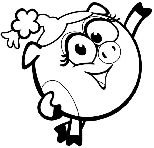 Раскраска Смешарики Крош