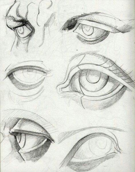 Академическое рисование глаз