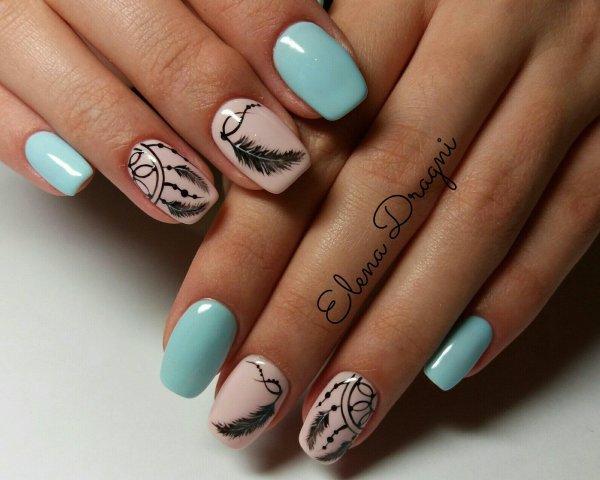 Ловец снов на ногтях