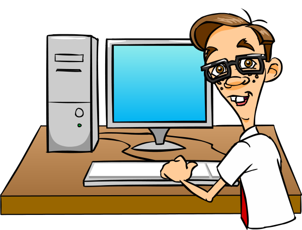 Компьютер мультяшный