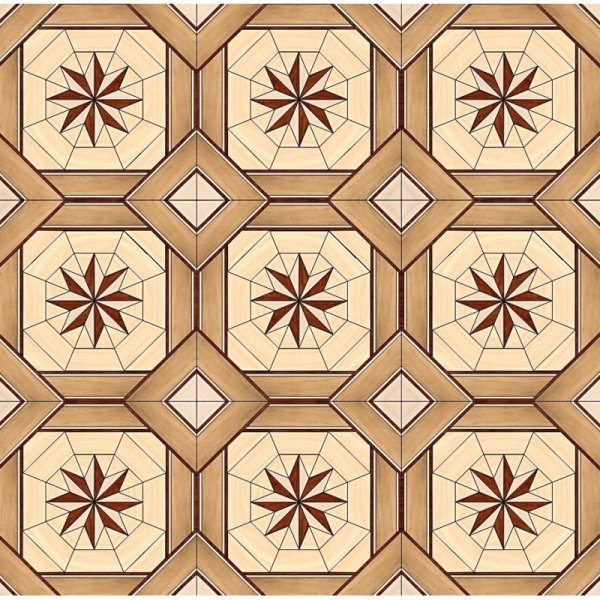 Паркет художественный геометрический