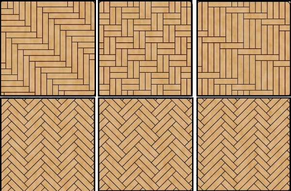 Раскладка штучного паркета