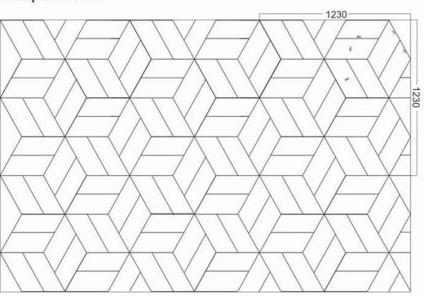 Паркет геометрический рисунок