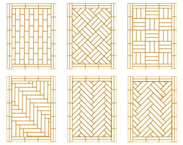 Схема укладки штучного паркета