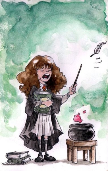 Раскраска Гарри Поттер Гермиона