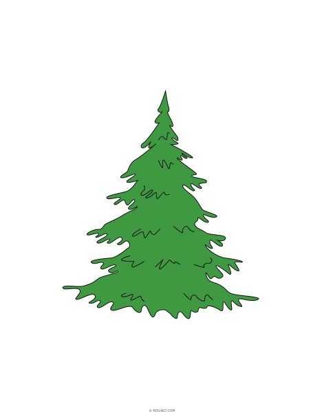 Ель рисунок для детей