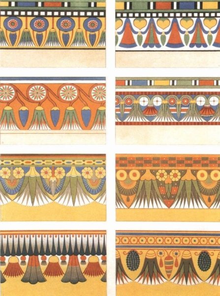 Растительный орнамент древнего Египта