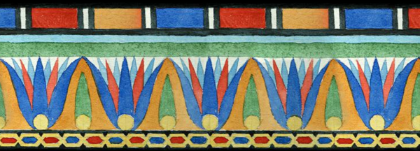 Орнамент лотоса древнего Египта