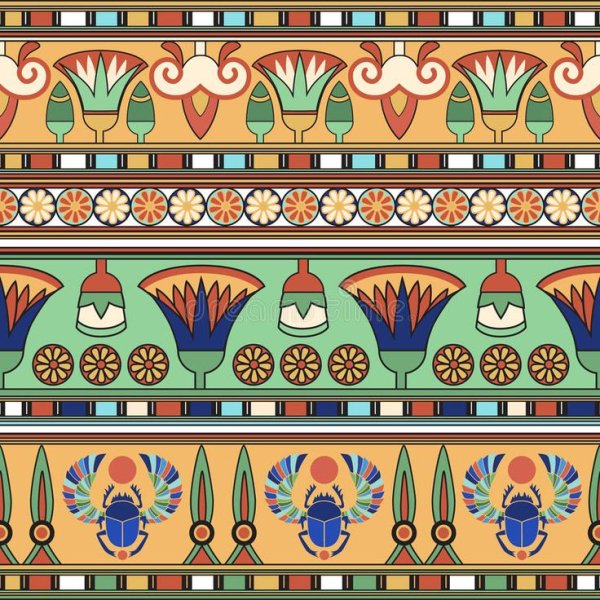 Растительный орнамент древнего Египта