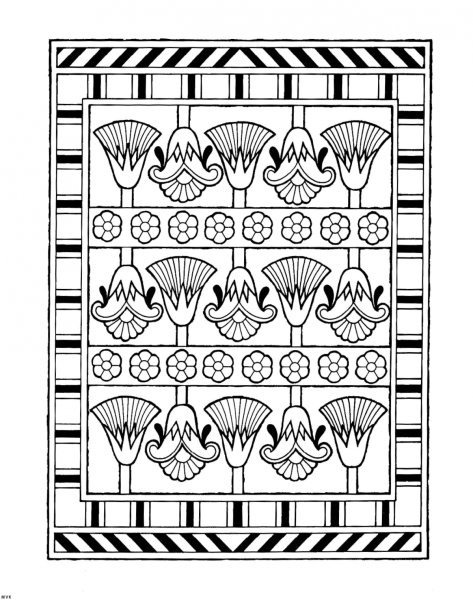 Зооморфный орнамент древнего Египта изо 6