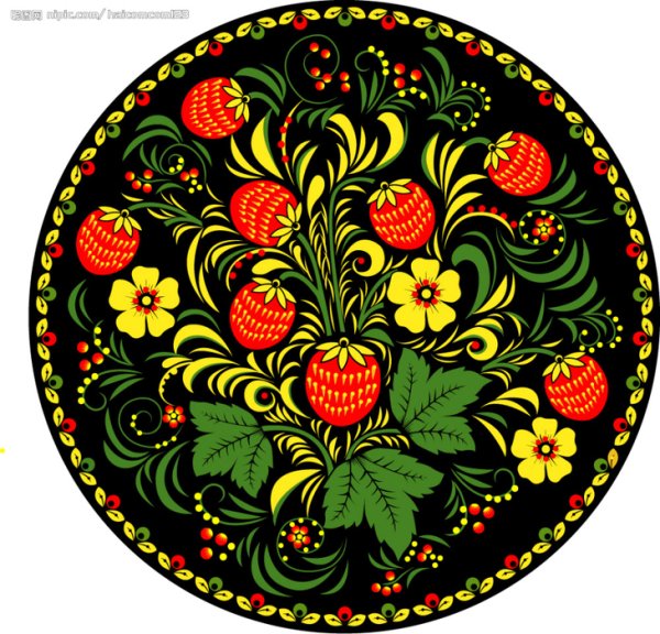 Хохломская роспись Золотая Хохлома