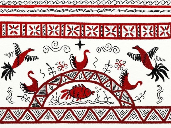 Мезенская роспись три мира