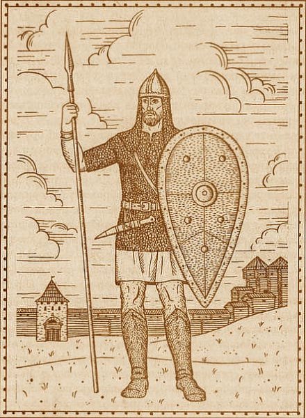 Древнерусские воины защитники