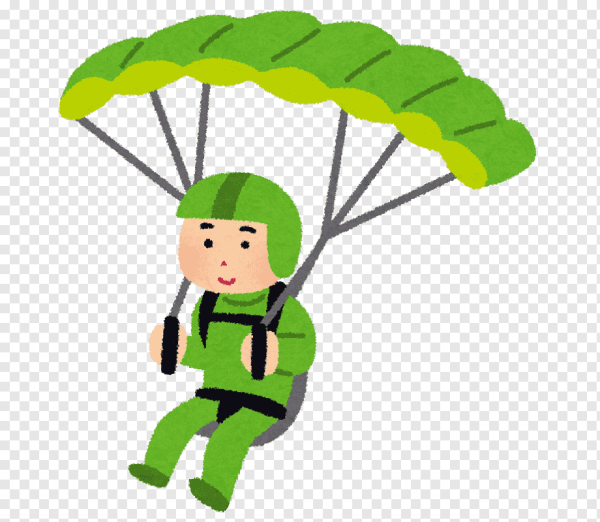 Парашютист мультяшный