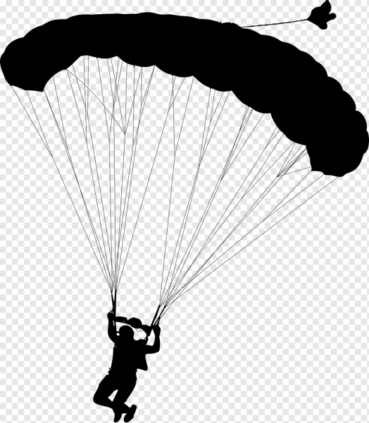 Парашютист силуэт