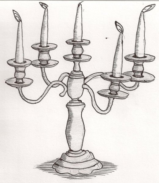 Эскиз подсвечника