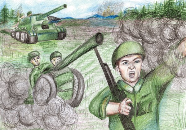 Герои России рисунок