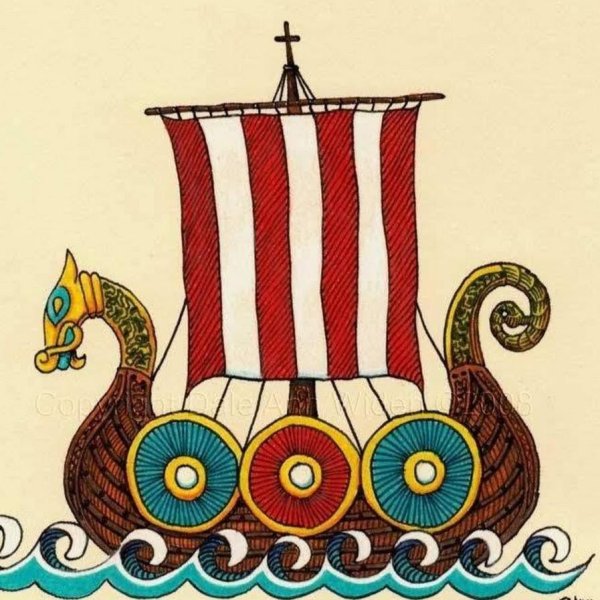 Сказочные Ладья викингов