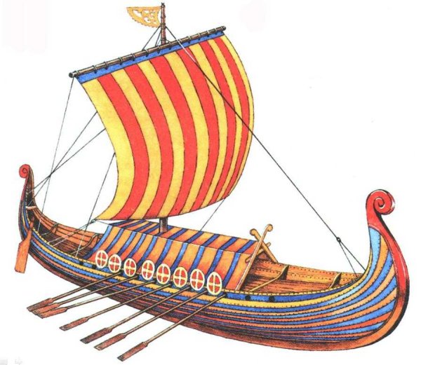 Корабль Ладья древней Руси