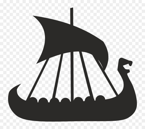 Драккар викингов вектор