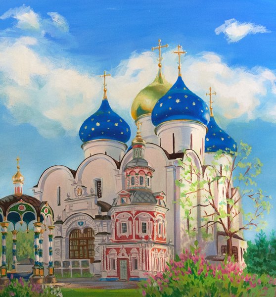 Эскиз русского храма