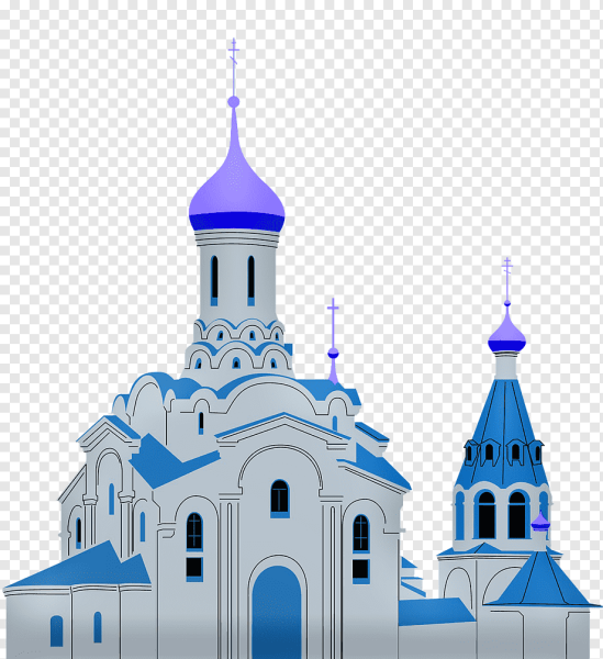 Церковь на белом фоне