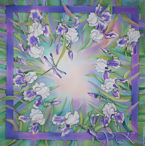 Цветочный батик