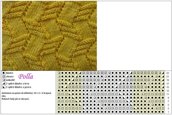 Polla узоры спицами