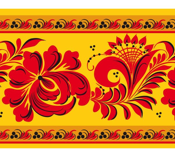 Русские народные росписи Хохломская