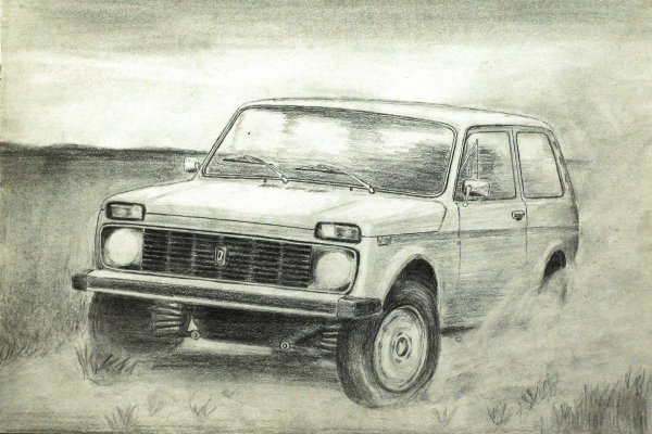 Нива 2121 нарисоватьлщегко