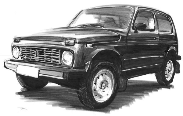 Нива 2121 вектор