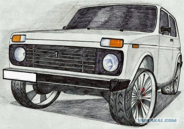 ВАЗ 2121 рисунок