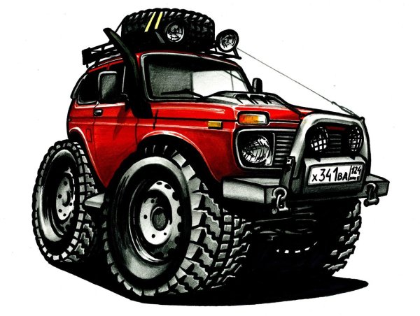 Нива 2121 вектор