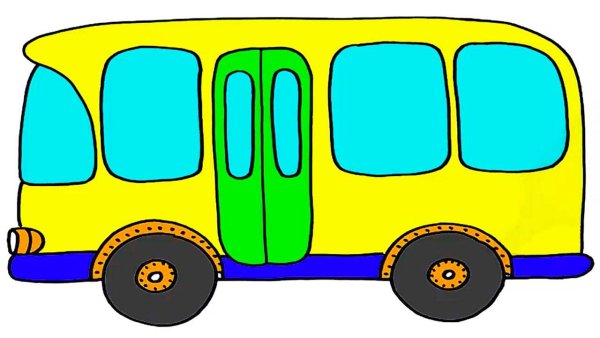 Нарисовать автобус