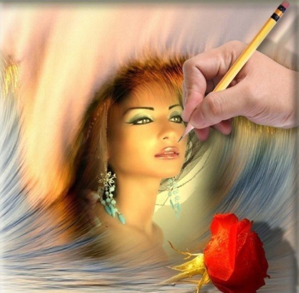 Женщина, творящая красоту